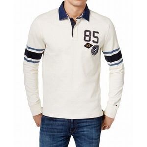Tommy Hilfiger Men’s White Ivory Rugby Shirt